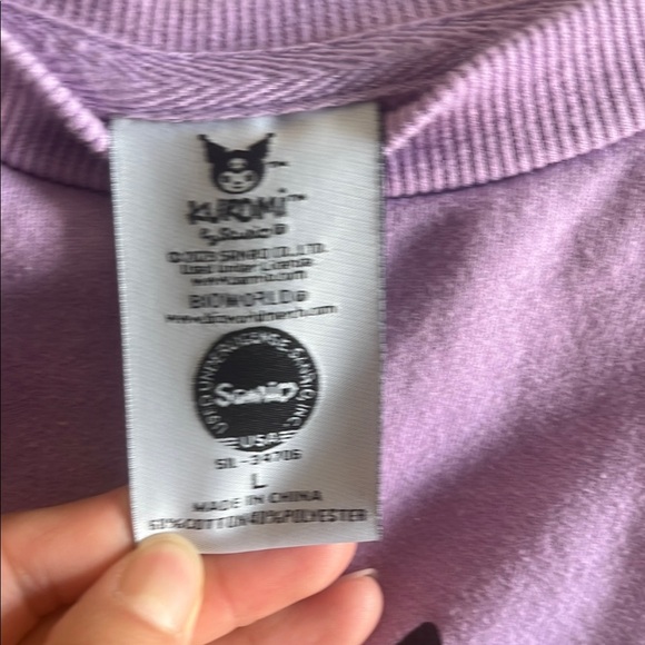 Sanrio Bioworld Lavender Kuromi Sweatshirt - Picture 2 of 5